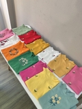 Áo dài linen trắng thêu hoa đào đỏ