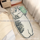 Thảm mèo xem điện thoại - thảm lông cừu  60x120cm