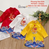 Aó dài gấm trắng in rồng