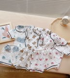 Bộ pijama đũi xốp - ship random màu