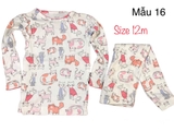 Bộ cotton hàng XNVK xịn- mẫu 16 ( size 12m-  size US )