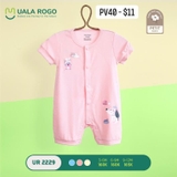 Bộ  bodysuit cộc Uala Rogo  màu hồng / UR2229