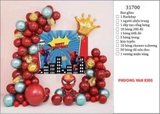 Set bóng bay sinh nhật spider-man 31700