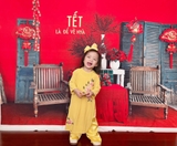 Backdrop thun cao cấp 3mx2m3 canvas “ Tết là để về nhà”