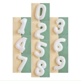 Bóng bay số trắng sinh nhật cao 58cm