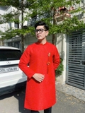 Áo dài gấm nam kèm dây khánh ( không có rồng)