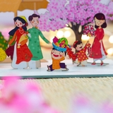 Decor gỗ 3d ngày Tết