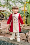 Áo dài Tước Ý - nhung đỏ