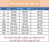 Áo dài tơ xanh thêu hoa nguyên tà