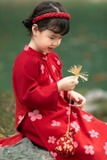 Áo dài nhung hoa đào - hàng thiết kế cao cấp