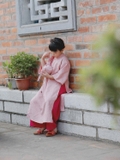 Áo dài gấm Tô Châu- hàng thiết kế