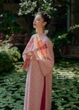Áo dài gấm Tô Châu- hàng thiết kế
