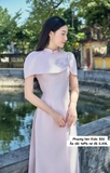 Áo dài taffa nơ đá