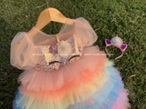 Đầm công chúa unicorn hồng