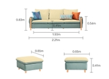 Ghế sofa nỉ cao cấp VS86GH