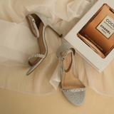 Silver Bling High Heel