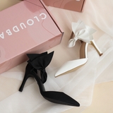 Lizaa Bow Strap Pumps