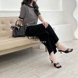 Giày cao gót quai bầu mũi vuông