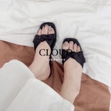 Dép nơ thắt satin