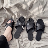 Dép mũi tròn quai chéo X