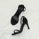 Cao gót 8P mảnh Satin