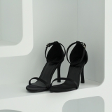 Cao gót 8P mảnh Satin