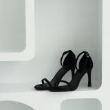 Cao gót 8P mảnh Satin