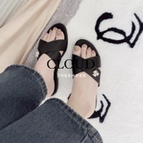 Dép mũi tròn quai chéo X