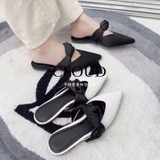 Giày bệt mũi nhọn quai xoắn