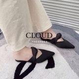 Giày bệt mũi nhọn quai xoắn