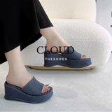 Dép đế xuồng quai ngang 7cm