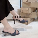 Giày cao gót quai bầu mũi vuông