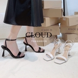 Giày cao gót quai hậu mũi vuông gót trụ dẹp 7cm