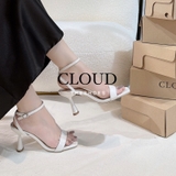 Giày cao gót quai hậu mũi vuông gót trụ dẹp 7cm