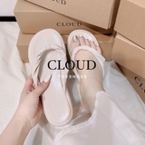 Dép mũi tròn quai xoắn kẹp