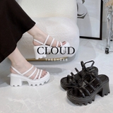 Giày sandal đế bánh mì bốn dây