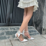 Lizaa Bow Strap Pumps
