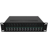 Khung tập trung 14 bộ chuyển đổi quang điện gắn rack 19 inch
