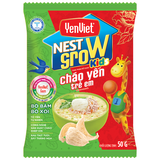 Cháo Yến Trẻ Em YenViet Nest Grow Bò Bằm Bó Xôi [Thùng 30 Gói x 50gr]