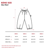 THEM® Denim Pants Relaxed Double Pocket ( ĐEN CÁT )