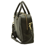 TÚI LAPTOP NAM DA CALFSKIN MÀU ĐEN 030191NE * 91Ne  – OLD ANGLER - SẢN XUẤT THỦ CÔNG TỪ ITALY