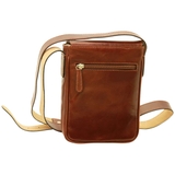 TÚI ĐEO CHÉO DA BÒ NAM MÀU NÂU 070893MA * 93Ma – OLD ANGLER - SẢN XUẤT THỦ CÔNG TỪ ITALY