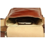 TÚI ĐEO CHÉO DA BÒ NAM MÀU NÂU 070893MA * 93Ma – OLD ANGLER - SẢN XUẤT THỦ CÔNG TỪ ITALY