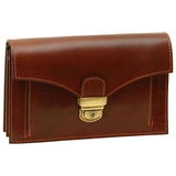 CLUTCH NAM MÀU NÂU 073993MA * 93Ma – OLD ANGLER - SẢN XUẤT THỦ CÔNG TỪ ITALY