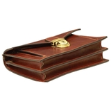 CLUTCH NAM MÀU NÂU 073993MA * 93Ma – OLD ANGLER - SẢN XUẤT THỦ CÔNG TỪ ITALY