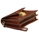 CLUTCH NAM MÀU NÂU 073993MA * 93Ma – OLD ANGLER - SẢN XUẤT THỦ CÔNG TỪ ITALY