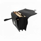 CLUTCH NAM FULL-GRAIN LEATHER MÀU ĐEN – OLD ANGLER - SẢN XUẤT THỦ CÔNG TỪ ITALY