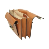 CLUTCH NAM MÀU NÂU NHẠT 073989CO – OLD ANGLER - SẢN XUẤT THỦ CÔNG TỪ ITALY