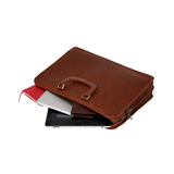 TÚI ĐỰNG LAPTOP DA CALFSKIN 83 - Havana -  MEDICI OF FLORENCE - SẢN XUẤT THỦ CÔNG TẠI ITALIA