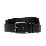 THẮT LƯNG DA THẬT NAM MÀU ĐEN - TOMMY HILFIGER - NHẬP KHẨU CHÍNH HÃNG TỪ Ý